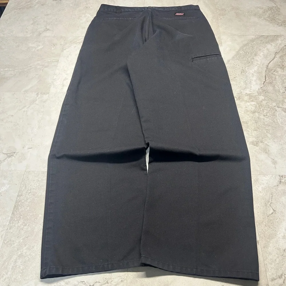 Dickies Loose Fit Double Knee Work Pants Black Mens 34x30 Streetwear Skater